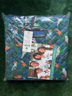 NWT Lug Cargo 2 Piece Collapsible Cube Bins in Tropical Birds  🦜